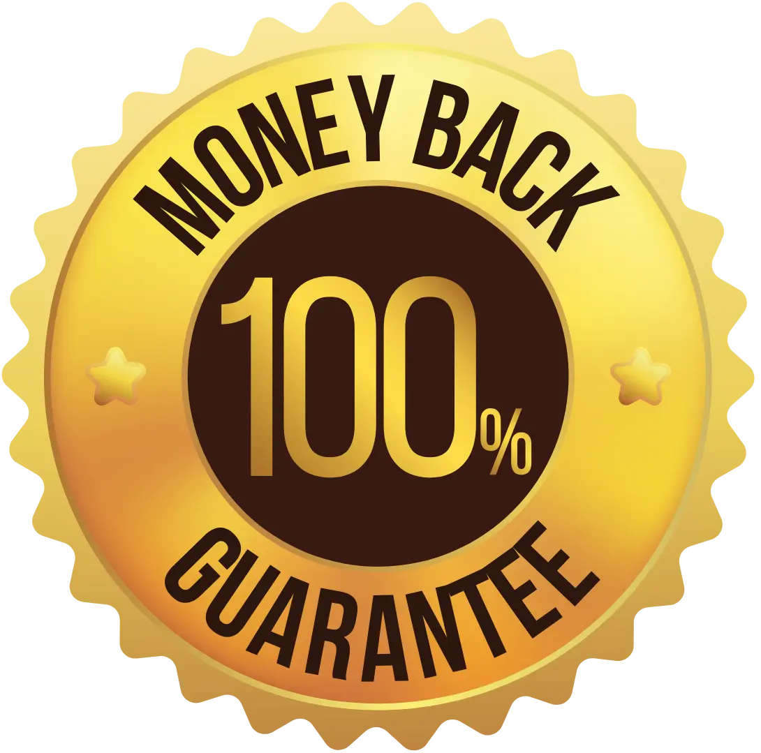Finessa money back guarantee badge